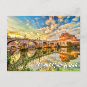 Carte Postale Château Sant'Angelo, Rome, Italie