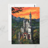 Carte Postale Château Schloss Neuschwanstein (Devant / Derrière)