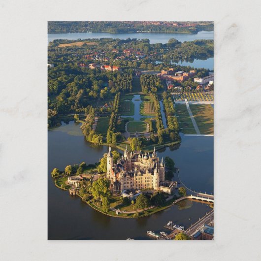 Carte postale Château Schwerin (île), Allemagne (Devant)