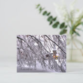 Carte Postale Château Snowy Trees À Lucerne Suisse (Debout devant)