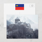 Carte Postale Château Vaduz Liechtenstein (Devant / Derrière)