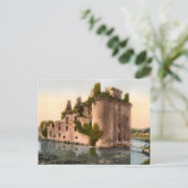 Carte Postale Château vintage Caerlaverock Ecosse (Debout devant)