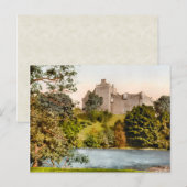 Carte Postale Château vintage de Doune Ecosse (Devant / Derrière)