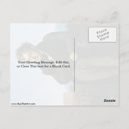 Carte Postale Chateaubriand Méditation Par Anne Girodet-Trioson (Dos)