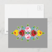 Carte Postale Châteaux - Art populaire traditionnel Canal (Devant / Derrière)