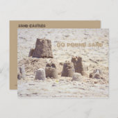 Carte postale Châteaux de sable (Devant / Derrière)