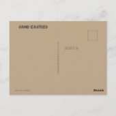 Carte postale Châteaux de sable (Dos)