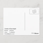 Carte Postale Châteaux d'East Anglia (Dos)