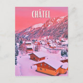 Carte Postale Châtel Station de ski  (Devant)