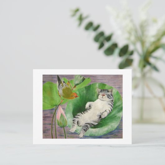 Carte Postale chaton (Debout devant)