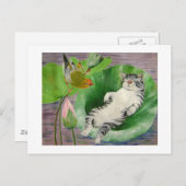 Carte Postale chaton (Devant / Derrière)