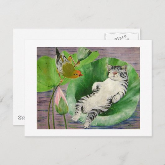 Carte Postale chaton (Devant / Derrière)