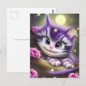 Carte Postale Chaton adorable du Cheshire (Devant / Derrière)