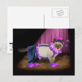 Carte Postale Chaton Clown Mignon (Devant / Derrière)