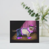 Carte Postale Chaton Clown Mignon (Debout devant)