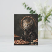 Carte Postale Chaton et la crevette (Debout devant)