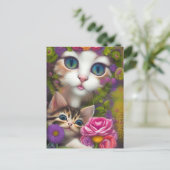 Carte Postale Chatons adorables 8 (Debout devant)