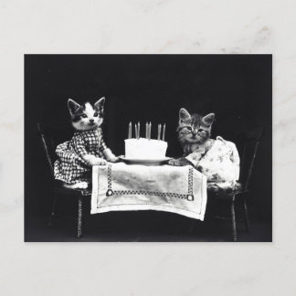 Carte Postale Chatons d'anniversaire