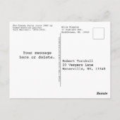 Carte Postale Chatons filles et chien retriever buvant du lait (Dos)