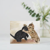 Carte Postale Chatons Joueurs (Debout devant)