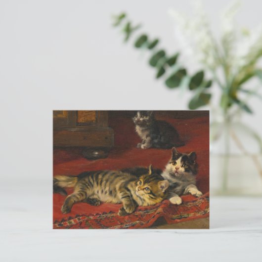 Carte Postale Chatons | Julius Adam le Jeune (Debout devant)