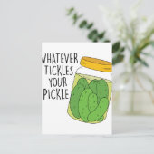 Carte Postale Chatouille Votre Cornichon (Debout devant)