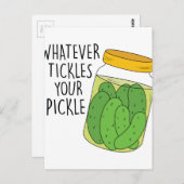 Carte Postale Chatouille Votre Cornichon (Devant / Derrière)