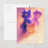 Carte Postale Chats (Devant / Derrière)
