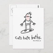 Carte Postale chats (Devant / Derrière)