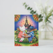 Carte Postale Chats à Paris (Debout devant)