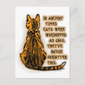 Carte Postale Chats adorés comme dieux (Devant)