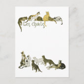Carte Postale Chats, Alexandre Steinlen (Devant)