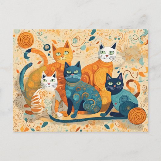 carte postale chats apaisants (Devant)
