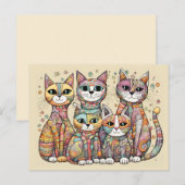 carte postale chats apaisants (Devant / Derrière)