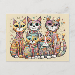carte postale chats apaisants