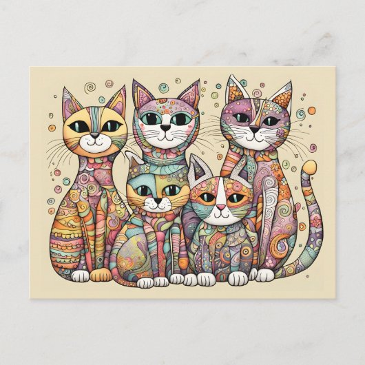 carte postale chats apaisants (Devant)