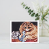 Carte Postale Chats avec poupée chinoise (Debout devant)