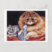 Carte Postale Chats avec poupée chinoise (Devant)