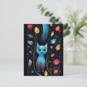 Carte Postale Chats bleus (Debout devant)