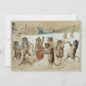 Carte postale Chats Carol Singing (Devant)
