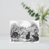 Carte Postale Chats chanteurs vintages (Debout devant)