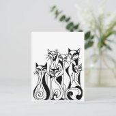 Carte Postale Chats cool (Debout devant)