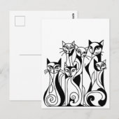 Carte Postale Chats cool (Devant / Derrière)