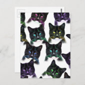 Carte Postale Chats cool (Devant / Derrière)