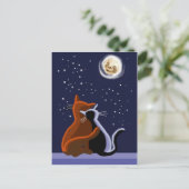 Carte Postale Chats d'amour (Debout devant)