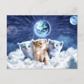 Carte Postale Chats dans le nuage (Devant)