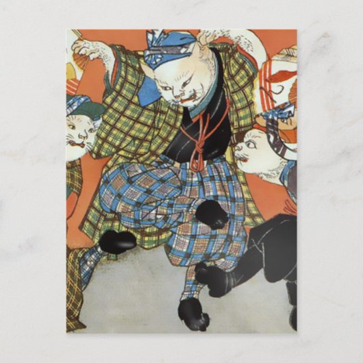 Carte postale Chats dansants (Devant)