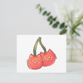 Carte Postale Chats de fruits de cerise (Debout devant)
