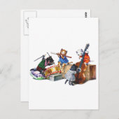 Carte Postale Chats de jazz (Devant / Derrière)