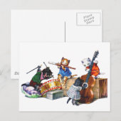 Carte Postale Chats de jazz (Devant / Derrière)